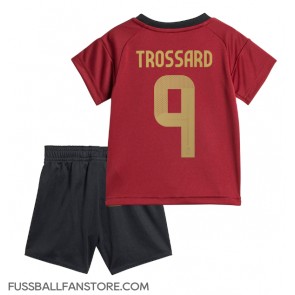 Belgien Leandro Trossard #9 Replik Heimtrikot Kinder EM 2024 Kurzarm (+ Kurze Hosen)